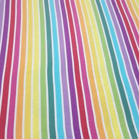 تصویر حوله حمام نخی رنگین کمانی 