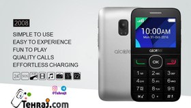 تصویر گوشی موبایل دکمه ای آلکاتل alcatel 2008 برند اصلی شرکتی 