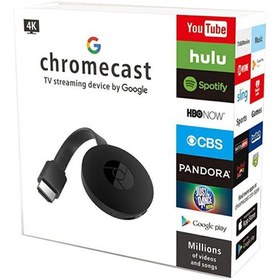 تصویر دانگل HDMI گوگل مدل Chromecast 4K- پخش بیسیم با کیفیت Ultra HD 