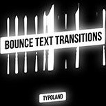 تصویر دانلود پریست افتر افکت انتقال متن پرش 50 Bounce Text Transitions 