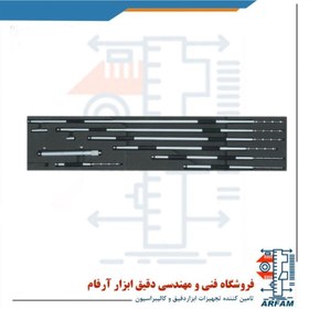 تصویر ست میکرومتر آسیمتو میله ای 200-50 داخل سنج مدل 0-08-242 Asimeto Inside Micrometer Interchangeable Rod Type 242-08-0