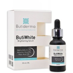 تصویر سرم ضد لک و روشن کننده پوست بیوتی درما حجم 30 میلی لیتر Butiderma Brightening Serum 30ml