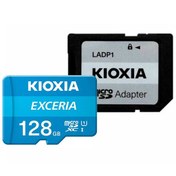 تصویر کارت حافظه‌ micro SDXC کیوکسیا مدل EXCERIA کلاس 10 استاندارد UHS-I U1 سرعت 100MBps ظرفیت 128 گیگابایت به همراه آداپتور SD گارانتی 36 ماهه ماتریس کارت حافظه Micro SDXC متفرقه مدل EXCERIA کلاس 10 استاندارد UHS-I U1 ظرفیت 128GB