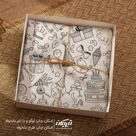تصویر کاغذ پوستی تولد 