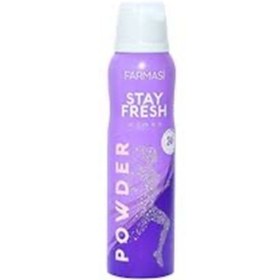 تصویر دئودورانت اورجینال برند Farmasi مدل STAY FRESH POWDER DEODORANT 24H کد 821946379 