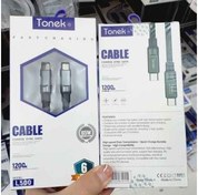 تصویر کابل شارژ دو سر تایپ سی 1.2 متر Tonek مدل L500 Tonek USB-C cable model L500