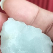 تصویر سنگ آکوامارین تراش نخورده 29گرم راف اصل طبیعی کلکسیونی 