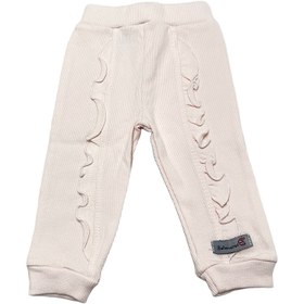 تصویر شلوار راحتی نوزادی دخترانه رنگ صورتی طرح هیوا به آوران behavaran 