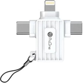 تصویر مبدل لایتنینگ به USB-C / USB / micro USB پرووان مدل PCO10 