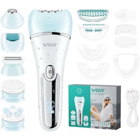 تصویر ست اصلاح مو بدن زنانه مدل V733 وی جی آر آبی VGR V733 Lady Care Set