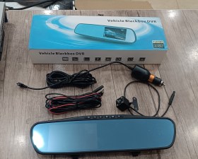 تصویر مانیتور آینه ای خودرو فول اچ دی 4.3 اینچ Vehicle Blackbox DVR 