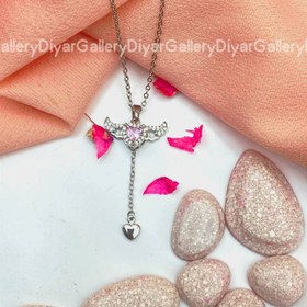 تصویر گردنبند قلب بالدار 