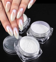 تصویر پودر کروم کلییر طراحی ناخن درجه یک 