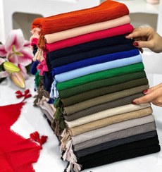 تصویر شال پلیسه وارداتی رنگبندی 