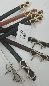 تصویر کمربند چرم پاپیونی 