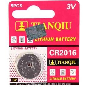 تصویر باتری سکه ای تیانکیو مدل CR2016 Tianqiu CR2016 minicell battery