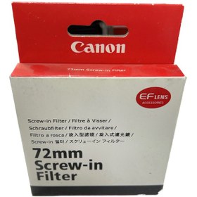 تصویر فیلتر لنز کانن مدل UV 72mm Screw-in Filter 