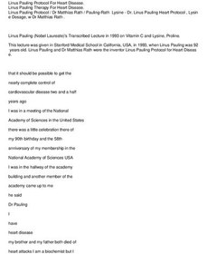 تصویر دانلود کتاب Linus Pauling Protocol for Heart Disease / Linus Pauling Therapy For Heart Disease -- Dr Matthias Rath / Pauling-Rath Lysine - Dr. Linus Pauling Heart Protocol , Lysine, Vitamin C, Proline Dosage 2023 کتاب انگلیسی پروتکل لینوس پاولینگ برای بیماری قلبی / درمان لینوس پاولینگ برای بیماری قلبی -- دکتر ماتیاس راث / لیزین پاولینگ-راث - پروتکل قلب دکتر لینوس پاولینگ، لیزین، ویتامین C، دوز پرولین 2023