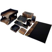 تصویر ست رومیزی اداری 10 تیکه آونگ دکو مدل A707 10-piece office desk set, A707 model, pendulum deco