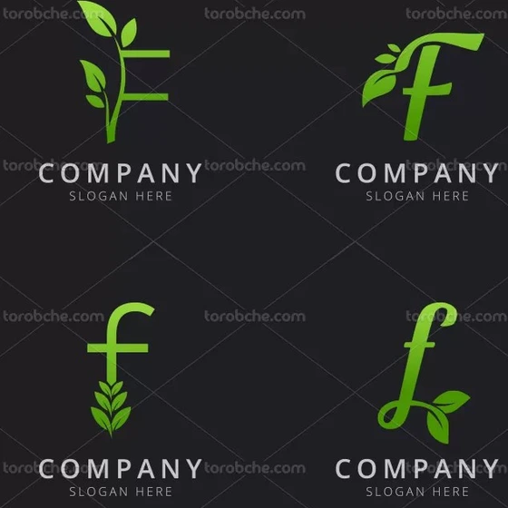 خرید و قیمت وکتور لوگو حرف F رنگی با کیفیت | ترب