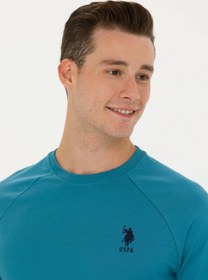 تصویر سویشرت مردانه پولو مدل بیسیک رنگ آبی سایز XL 