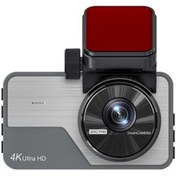 تصویر دوربین ثبت وقایع خودرو مدل Y06 4K-WiFi به همراه دوربین عقب پلاک خوان DASH CAM Y06 4K