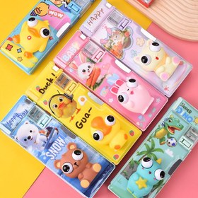 تصویر جامدادی مگنتی اسکوییشی طرح دایناسور دورو 