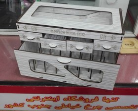 تصویر جعبه MDF خالی لوازم خیاطی عروس 