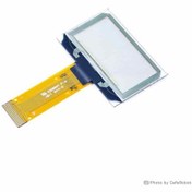 تصویر نمایشگر OLED شفاف تک رنگ آبی 1.51 اینچ دارای ارتباط SPI/IIC/Parallel و چیپ درایور SSD1309 با کابل فلت 24 پین Plug In 