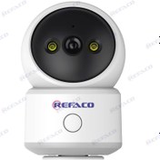 تصویر دوربین وای فای فضای داخل دید در شب رنگی REFACO WIFI CAMERA DUAL LIGHT INDOOR 5MP 256G SD CARD RFW505-DA 