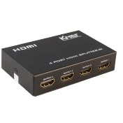 تصویر اسپلیتر 4 پورت HDMI کی نت K-S634 K-net K-S634 HDMI 4Port Splitter