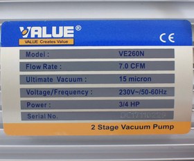 تصویر وکیوم پمپ ۲۶۰ والیو 