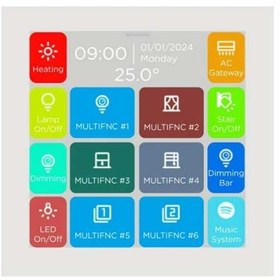 تصویر تاچ پنل Interra iX3 – 4″ KNX White 