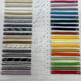 تصویر نخ قیطان مغزدار 7میل به رنگ کرم سیر 