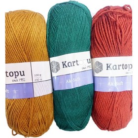 تصویر کاموا کارتوپو آلپاکا پولو کالباسی (Kartopu alpaca polo) (کاموا پشم شتر ضخیم ترک)(حراجی) 