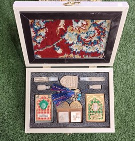 تصویر پک نگین بین الحرمین بهمراه فرش متبرک سایز بزرگ 