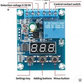 تصویر ماژول محافظ ولتاژ DC رنج 0 تا 99.9V 