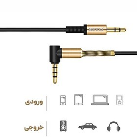 تصویر کابل Nitu NT-AUX002 AUX 1m یکسر L Nitu NT-AUX002 1m AUX Cable