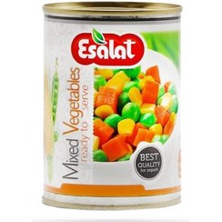 تصویر اصالت کنسرو مخلوط سبزیجات کلیدی 380گرم 