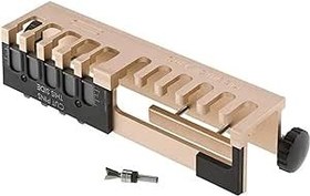 تصویر General Tools 861 Portable Aluminum Dovetail Jig, 12-Inch, Woodworking, Furniture Building & Cabinet Making With Router Bit 