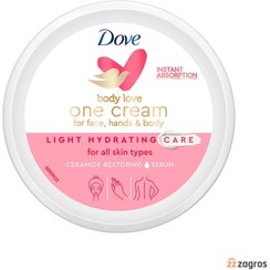 تصویر کرم مرطوب کننده هلندی داو Dove Light مناسب دست صورت و بدن 250 میل 