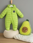 تصویر کاپشن سرهمی سبز لاینردار وارداتی 