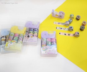 تصویر چسب واشی ۹ عددی به همراه جاچسبی 