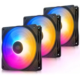 تصویر فن کیس دیپ کول مدل RF120FS سه عددی DeepCool RF120FS Case Fans Pack of 3