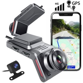 تصویر دوربین ثبت وقایع مدل k600 سیم کارت خور 4G Dash camera