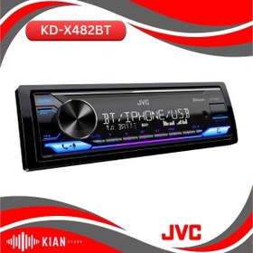 تصویر پخش خودرو جی وی سی JVC KD-X482BT 