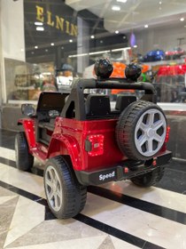 تصویر ماشین شارژی کودک برند جیپ آفرود مدل 1001 Jeep 1001 baby car chargi