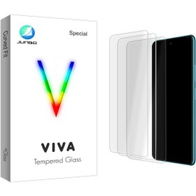 تصویر محافظ صفحه نمایش شیشه ای جانبو مدل Viva Glass MIX3 مناسب برای گوشی موبایل اینفینیکس Hot 11s بسته سه عددی 