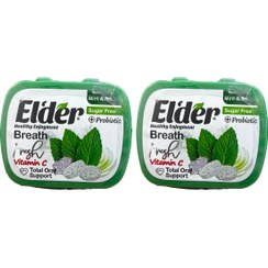 تصویر قرص خوشبوکننده دهان (رژیمی) با طعم نعناع یخ (مجموعه 2 عددی ) Elder Diet Mountain Mint Breath Tablets