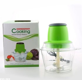 تصویر خردکن غذاساز کوکینگ۔ ظرفیت 1/8 لیتری همراه با ۴ تیغه استیل- ۲۰۲۵-CK Cooking